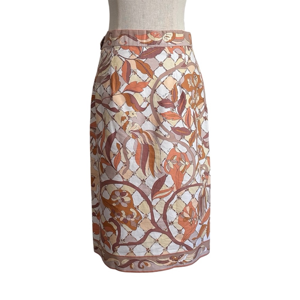 Vintage 60s Emilio Pucci Print Skirt 28" Waist - Picture 2 of 15